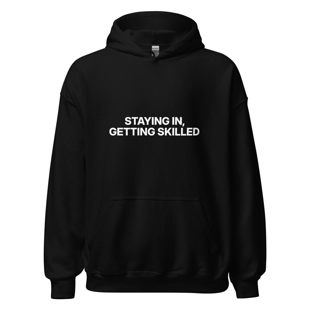 Staying In Getting Skilled Hoodie in Black